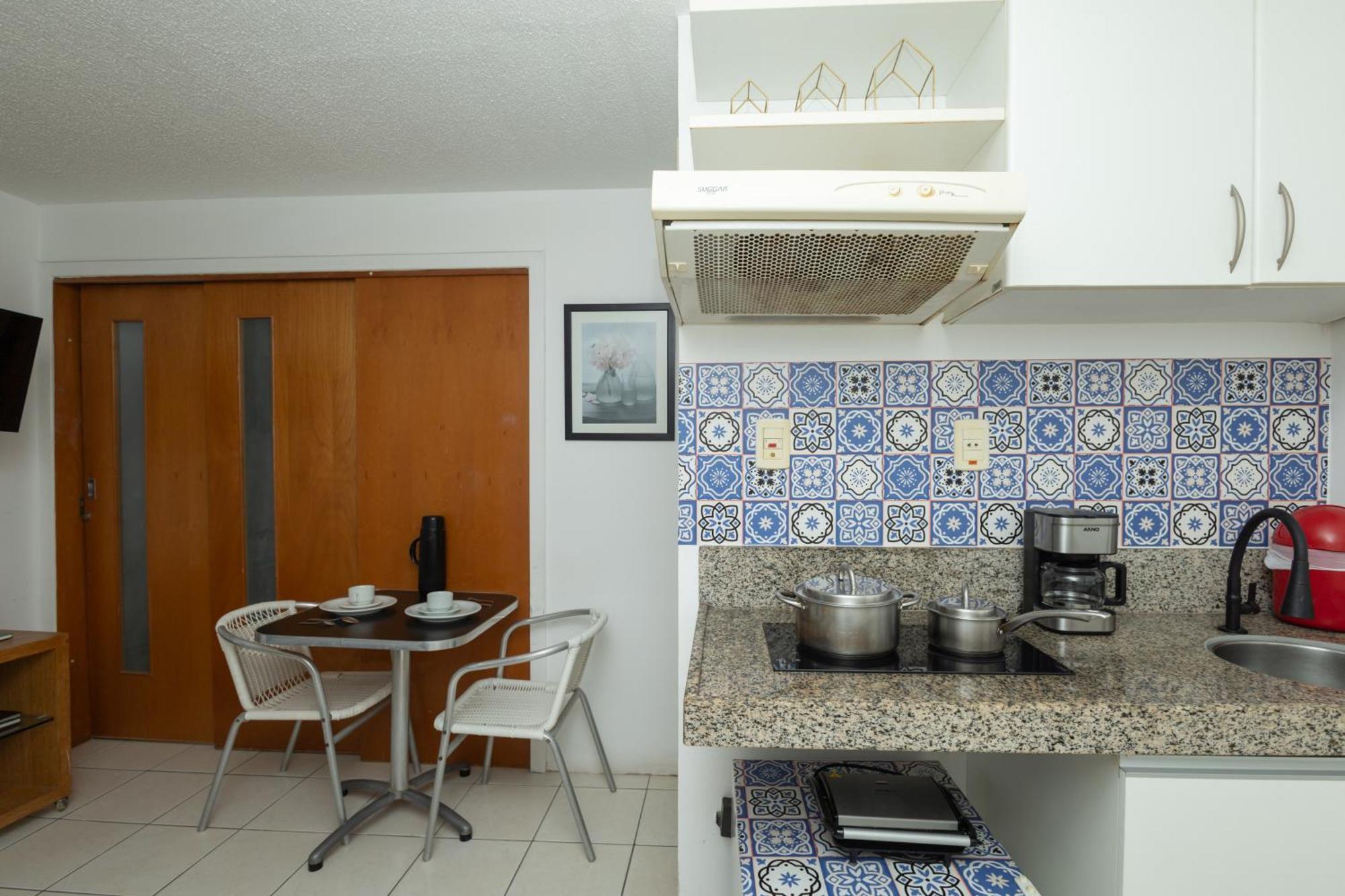 Vista Mar E Lagoa - Cozinha E Frigobar - Apartamento Flat Proximo A Praia São Luís Exteriér fotografie