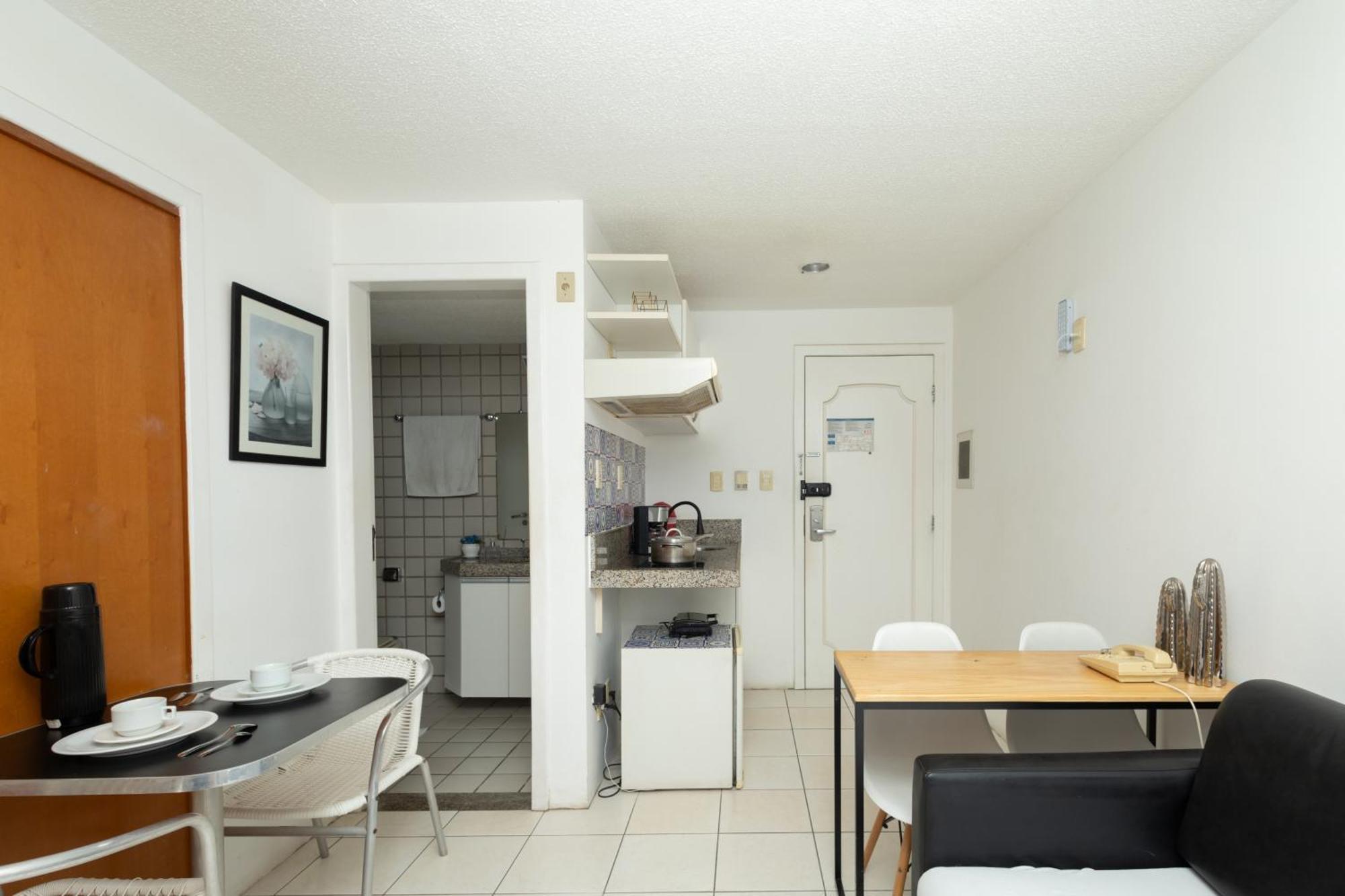 Vista Mar E Lagoa - Cozinha E Frigobar - Apartamento Flat Proximo A Praia São Luís Exteriér fotografie