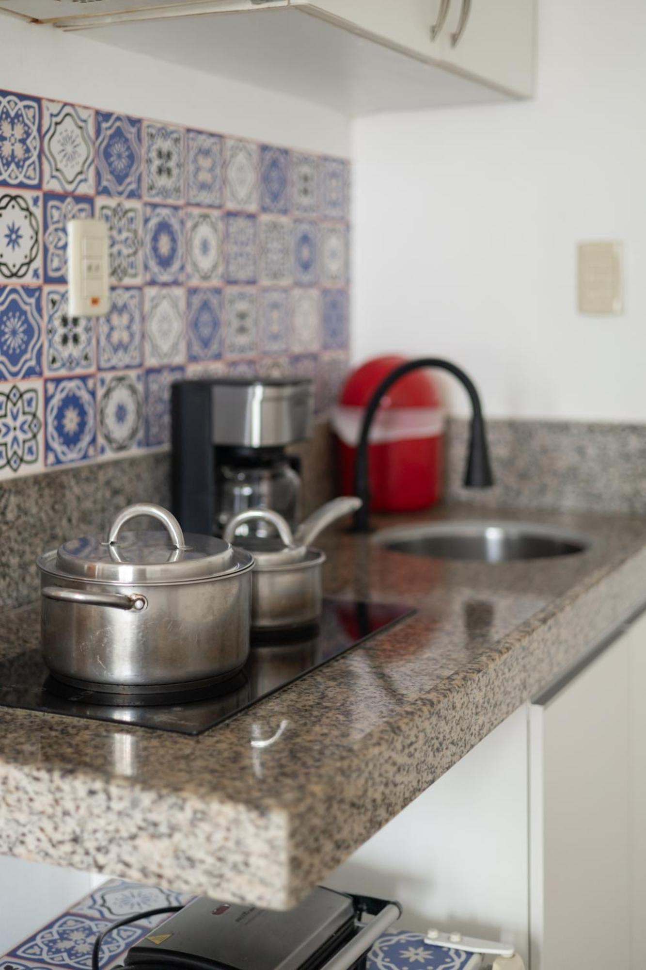 Vista Mar E Lagoa - Cozinha E Frigobar - Apartamento Flat Proximo A Praia São Luís Exteriér fotografie